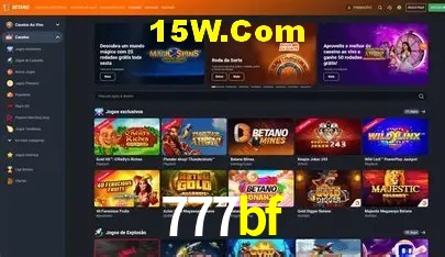 Jackpots e promoções na 777bf